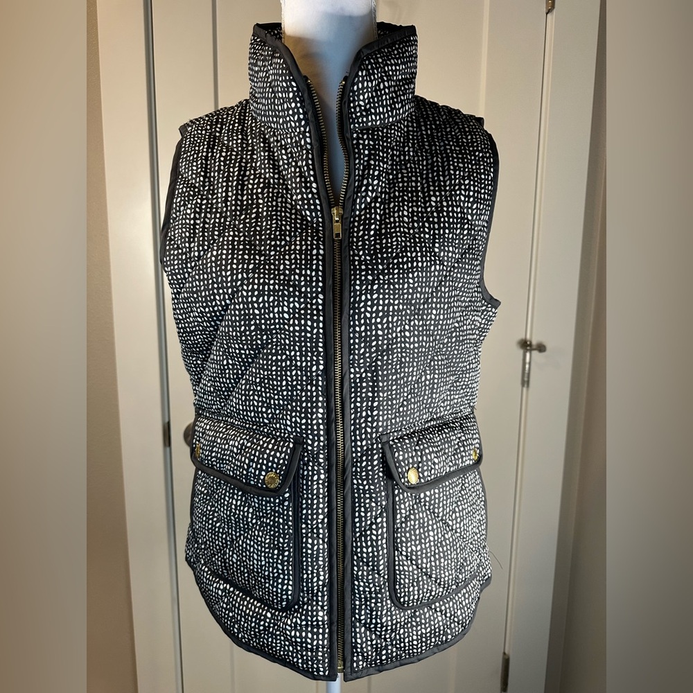 Telluride Clothing Co Quilted Vest – Women’s Medium – Black/White Dot Print